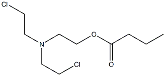 Butyric acid 2-[bis(2-chloroethyl)amino]ethyl ester Struktur