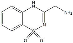 3-(Aminomethyl)-4H-1,2,4-benzothiadiazine 1,1-dioxide Struktur