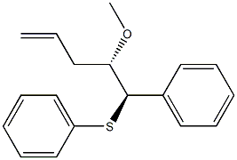 (1R,2S)-2-Methoxy-1-phenyl-1-phenylthio-4-pentene Struktur