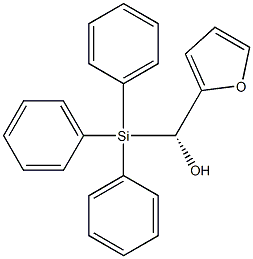 (R)-(Triphenylsilyl)(2-furanyl)methanol Struktur