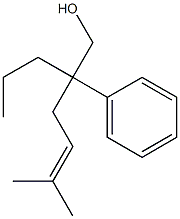 5-Methyl-2-phenyl-2-propyl-4-hexen-1-ol Struktur