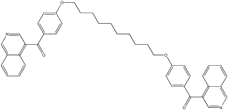 1,10-Bis[4-(4-isoquinolylcarbonyl)phenoxy]decane Struktur