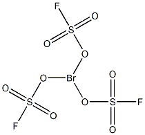 Tris(fluorosulfonyloxy)bromine(III) Struktur