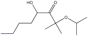 2-Isopropoxy-4-hydroxy-2-methyl-3-octanone Struktur