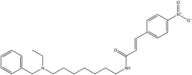 N-[7-(Ethylbenzylamino)heptyl]-3-(4-nitrophenyl)acrylamide Struktur