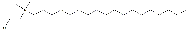 2-Hydroxyethyloctadecyldimethylammonium Struktur