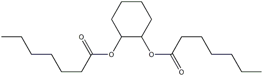 Diheptanoic acid 1,2-cyclohexanediyl ester Struktur