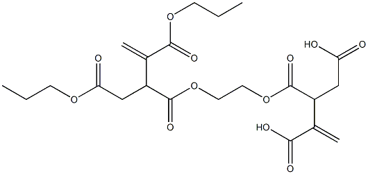 3,3'-[Ethylenebis(oxycarbonyl)]bis(1-butene-2,4-dicarboxylic acid dipropyl) ester Struktur