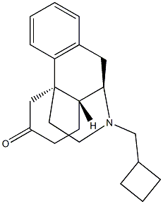 17-(Cyclobutylmethyl)morphinan-6-one Struktur