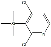 3-(Trimethylsilyl)-2,4-dichloropyridine Struktur