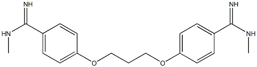 4,4'-(Propane-1,3-diylbisoxy)bis(N1-methylbenzamidine) Struktur