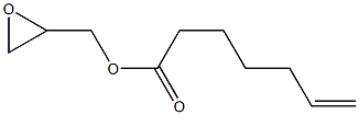 6-Heptenoic acid (oxiran-2-yl)methyl ester Struktur