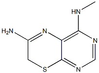 4-Methylamino-7H-pyrimido[4,5-b][1,4]thiazin-6-amine Struktur