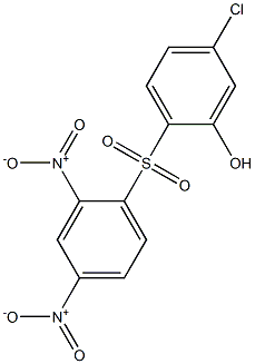 5-Chloro-2-[(2,4-dinitrophenyl)sulfonyl]phenol Struktur