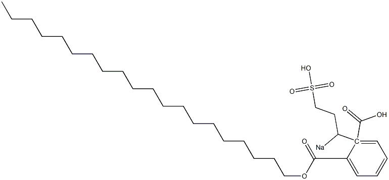 Phthalic acid 1-icosyl 2-(1-sodiosulfopropyl) ester Struktur