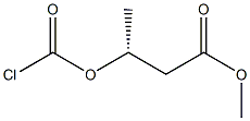 (3R)-3-(Chloroformyloxy)butanoic acid methyl ester Struktur