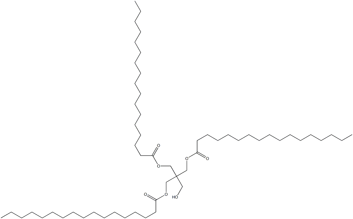 Diheptadecanoic acid 2-(hydroxymethyl)-2-[(1-oxoheptadecyloxy)methyl]-1,3-propanediyl ester Struktur