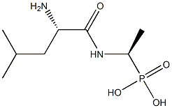 [(1R)-1-(L-Leucylamino)ethyl]phosphonic acid Struktur