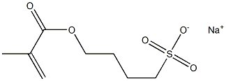 4-(Methacryloyloxy)butane-1-sulfonic acid sodium salt Struktur