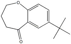 7-tert-Butyl-3,4-dihydro-1-benzoxepin-5(2H)-one Struktur