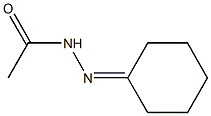 Acetic acid N'-cyclohexylidene hydrazide Struktur