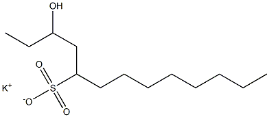 3-Hydroxytridecane-5-sulfonic acid potassium salt Struktur