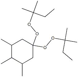 3,4,5-Trimethyl-1,1-bis(tert-pentylperoxy)cyclohexane Struktur