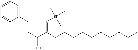 (E)-5-Phenyl-1-trimethylsilyl-2-decyl-1-penten-3-ol Struktur