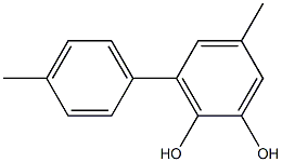 3-(4-Methylphenyl)-5-methylbenzene-1,2-diol Struktur