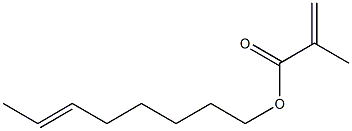 Methacrylic acid (6-octenyl) ester Struktur