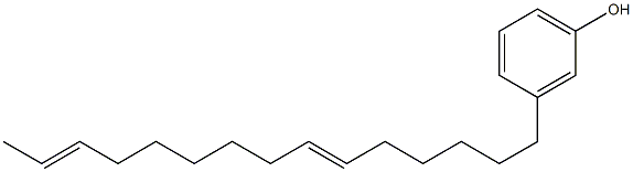 3-(6,13-Pentadecadienyl)phenol Struktur