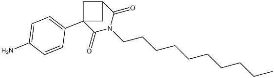 1-(4-Aminophenyl)-3-decyl-3-azabicyclo[3.1.1]heptane-2,4-dione Struktur