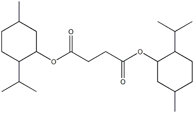 Succinic acid bis(2-isopropyl-5-methylcyclohexyl) ester Struktur