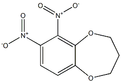 6,7-Dinitro-3,4-dihydro-2H-1,5-benzodioxepin Struktur