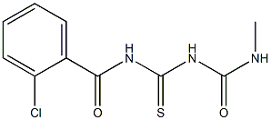 1-(2-Chlorobenzoyl)-5-methylthiobiuret Struktur