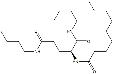 N2-(2-Nonenoyl)-N1,N5-dibutylglutaminamide Struktur