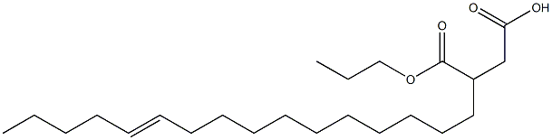 3-(11-Hexadecenyl)succinic acid 1-hydrogen 4-propyl ester Struktur