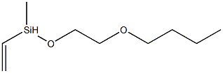 Ethenyl(2-butoxyethoxy)(methyl)silane Struktur