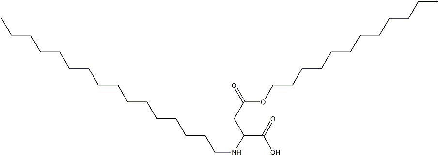 2-Hexadecylamino-3-(dodecyloxycarbonyl)propionic acid Struktur