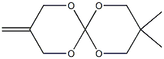 3-Methylene-9,9-dimethyl-1,5,7,11-tetraoxaspiro[5.5]undecane Struktur