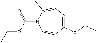 5-Ethoxy-2-methyl-1H-1,4-diazepine-1-carboxylic acid ethyl ester Struktur