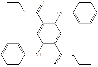 2,5-Dianilino-2,5-dihydroterephthalic acid diethyl ester Struktur