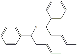 2-Butenyl(phenylmethyl) sulfide Struktur