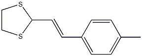 2-[(E)-2-(4-Methylphenyl)ethenyl]-1,3-dithiolane Struktur