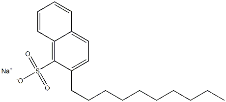 2-Decyl-1-naphthalenesulfonic acid sodium salt Struktur