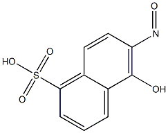 5-Hydroxy-6-nitroso-1-naphthalenesulfonic acid Struktur