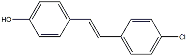 (E)-4'-Chlorostilbene-4-ol Struktur