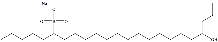 20-Hydroxytricosane-6-sulfonic acid sodium salt Struktur