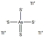 Tetrathioarsenic acid trithallium(I) salt Struktur