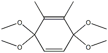 1,2-Dimethyl-3,3,6,6-tetramethoxy-1,4-cyclohexadiene Struktur